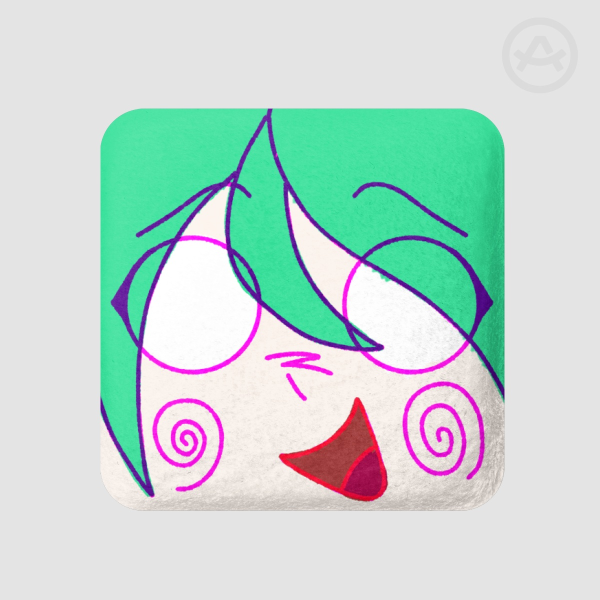 Miku Square Plush Badges