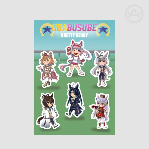 Umamusume Sticker Sheet 14.8x21