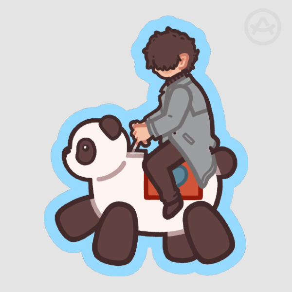 mr villain's day off sticker