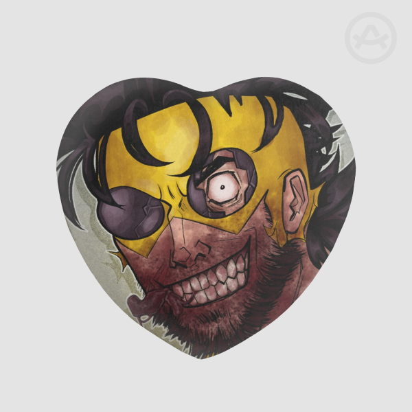 Sinister Mark Heart Shape Plush Badge