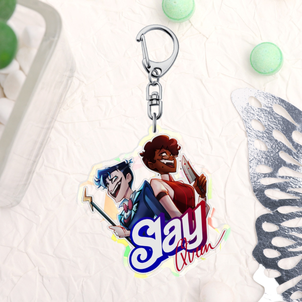 Alastor & Vox "Slay" Keychain
