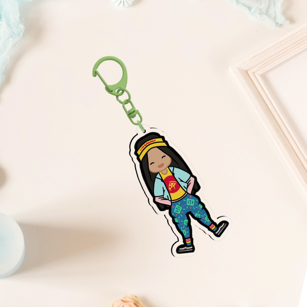 Argyle Keychain