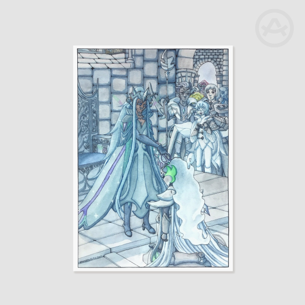 "The knighting of Salt of Solidarity" poster ( A5 size )