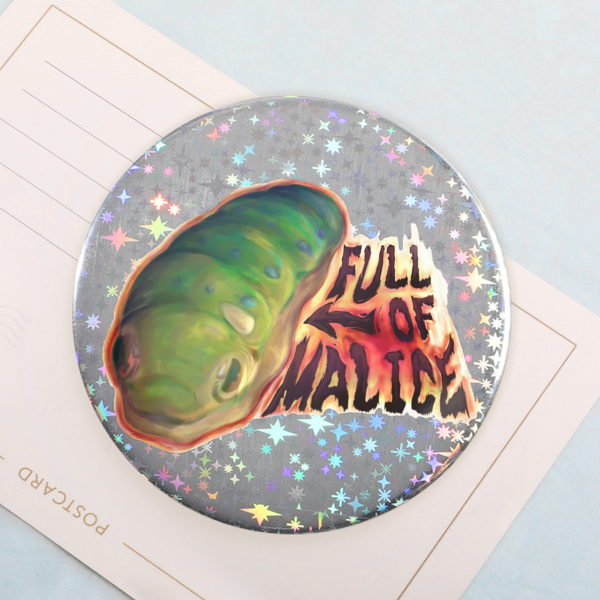 malicious caterpillar holo pin