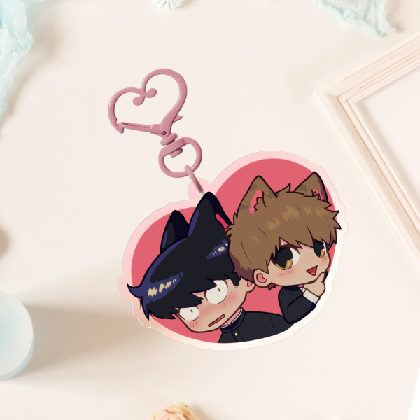 Nakamura and Hirose Acrylic Keychains