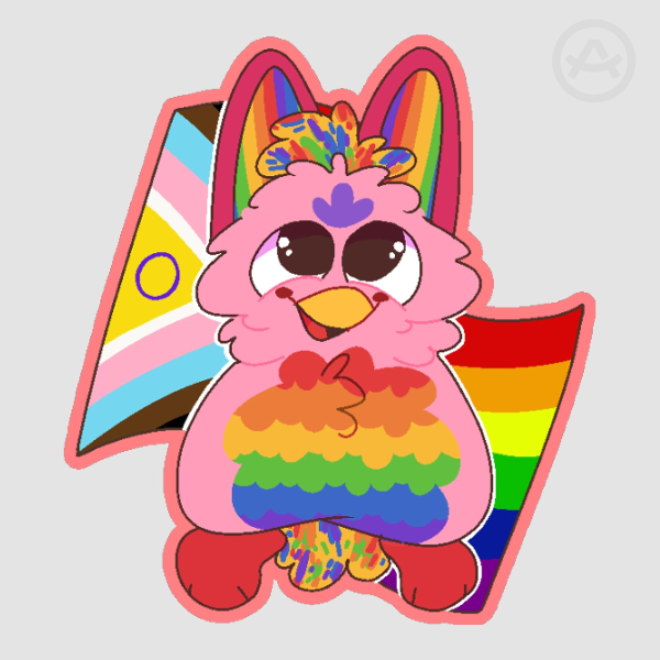 pride furby sticker