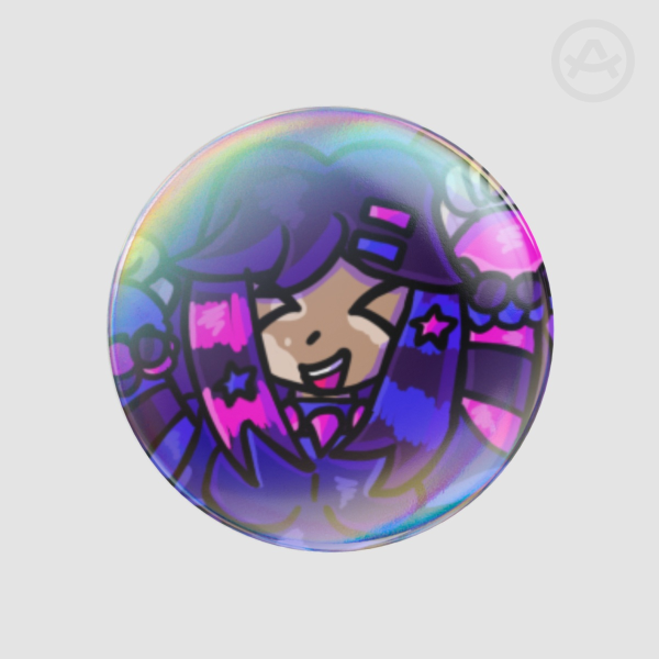Raven Button Pin