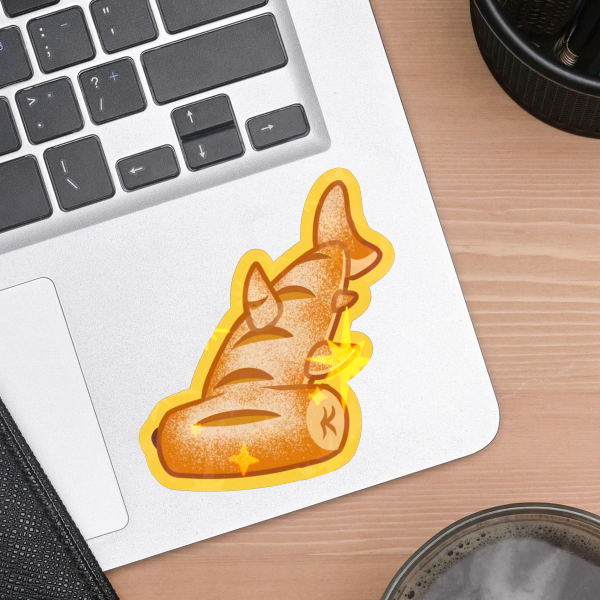 Baguette Shark - Die Cut Sticker