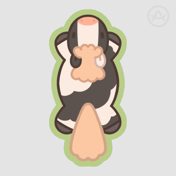 cow horsey sticker