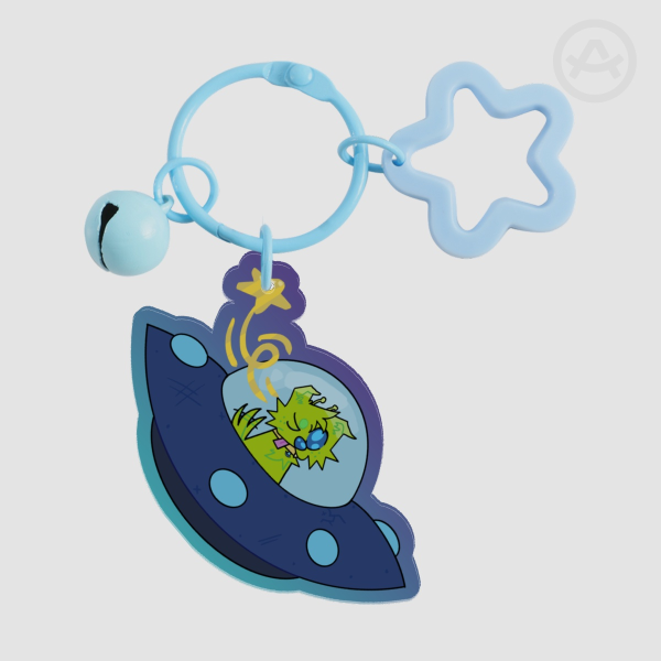 Alien Dog Keychain
