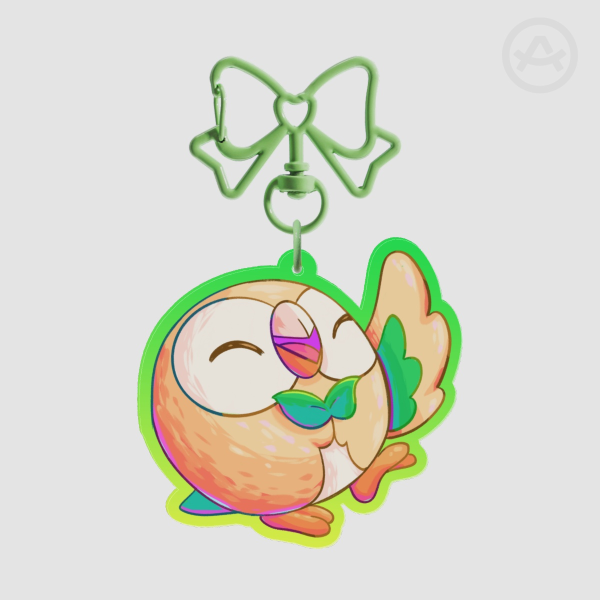 Rowlet Keychain