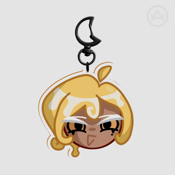 Buttermilk Cookie Head Keychain