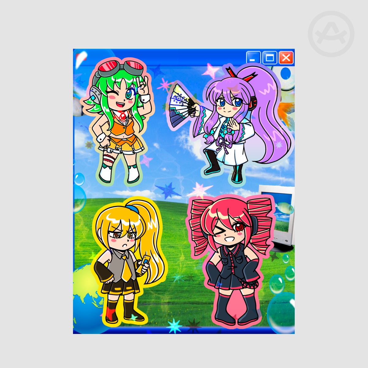 Vocaloid holo sticker sheet 2