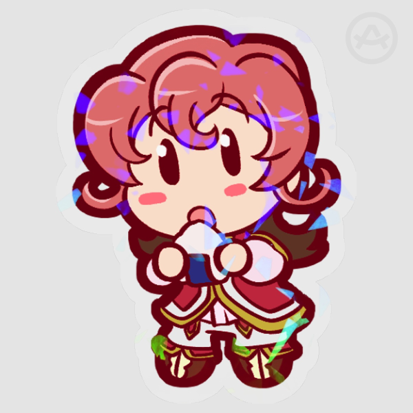 Strawberry Snack Clear Die Cut Sticker