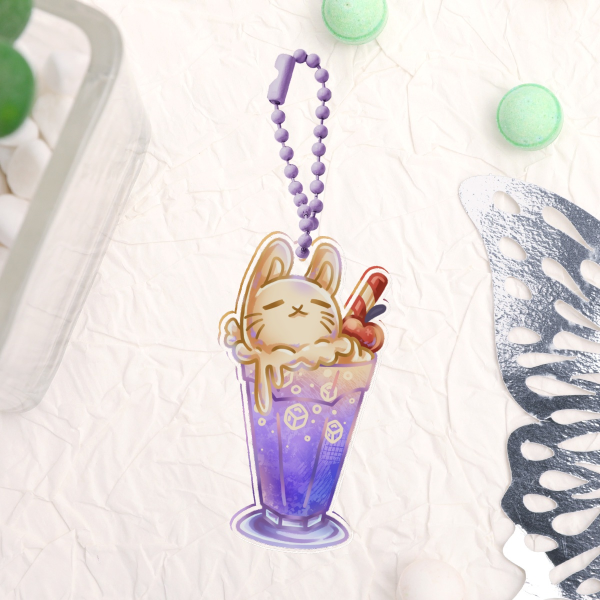 [OG] Grape Bun Soda Keychain