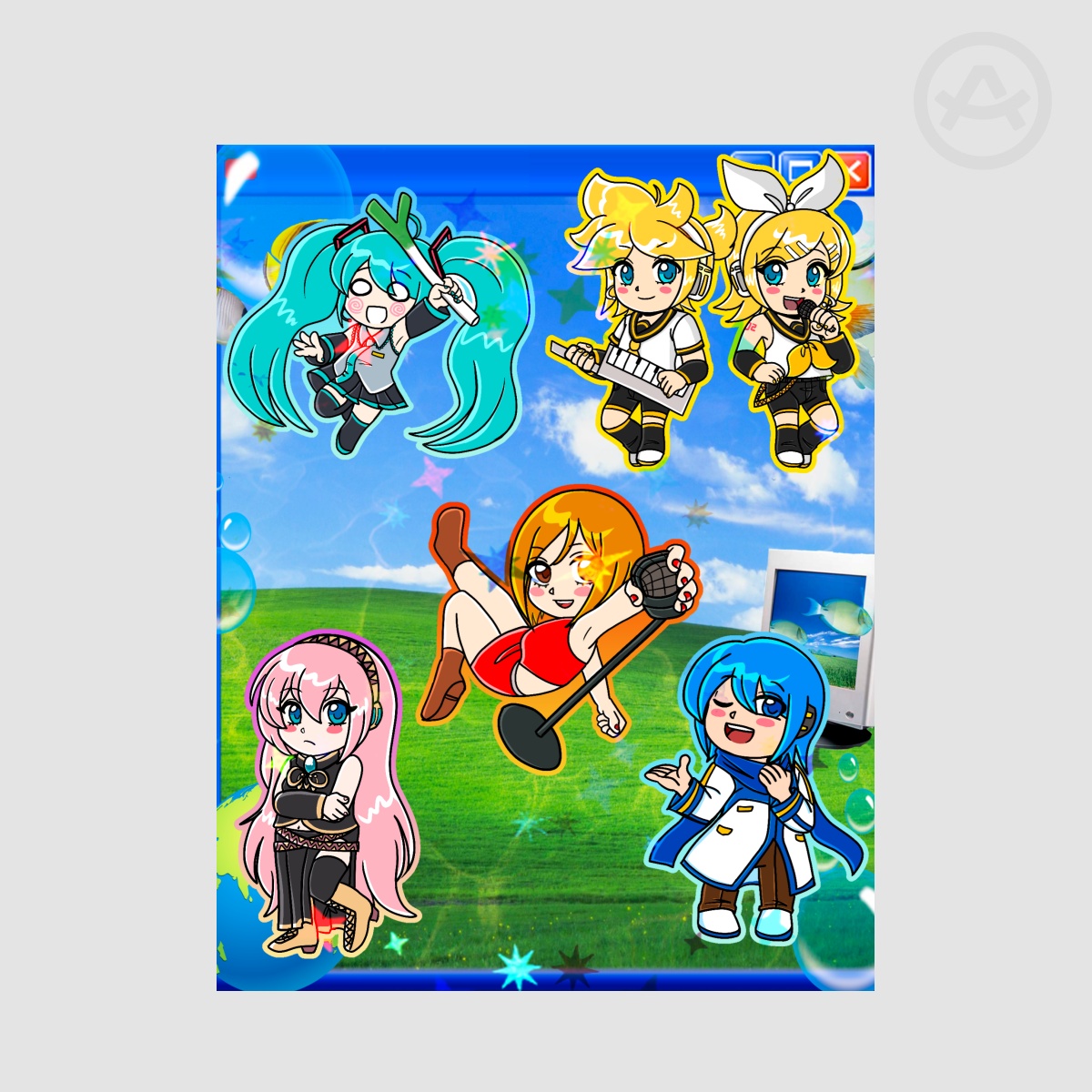Vocaloid holo sticker sheet 1
