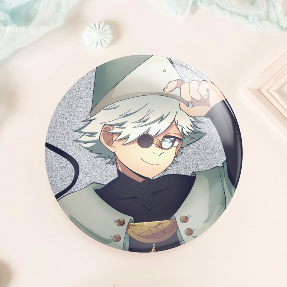 Qifrey - Holographic 58mm Badge