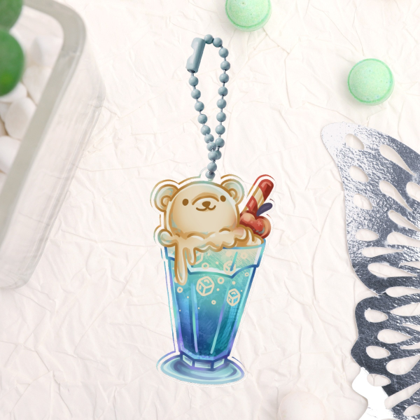 [OG] Ramune Bear Soda Keychain