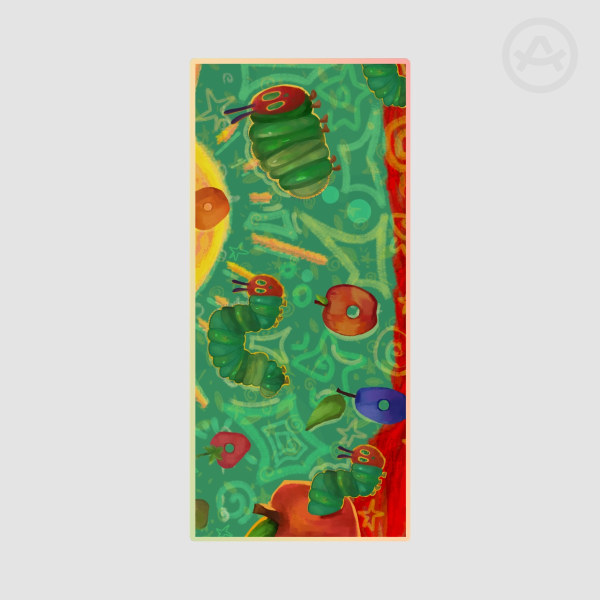 The Very Hungry Caterpillar 🐛🍎PET Plastic Bookmark