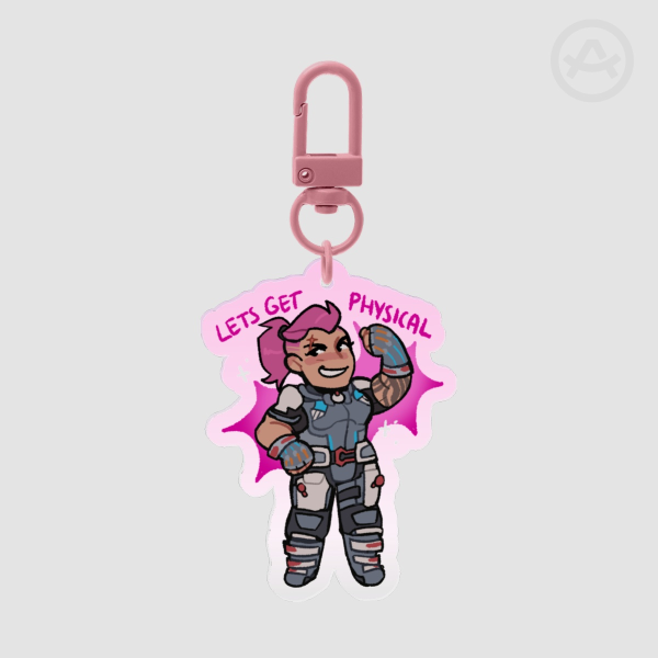 Zarya Overwatch Tank Keychain