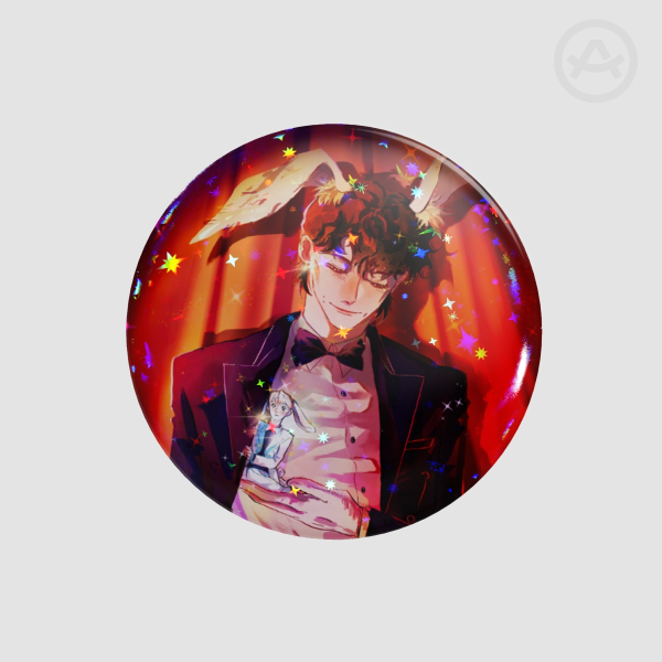 Dan and Phil Bunny Badge