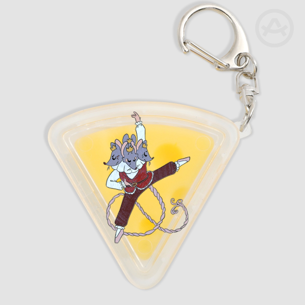 Dancing Rat King - Cheese Jelly Keychain
