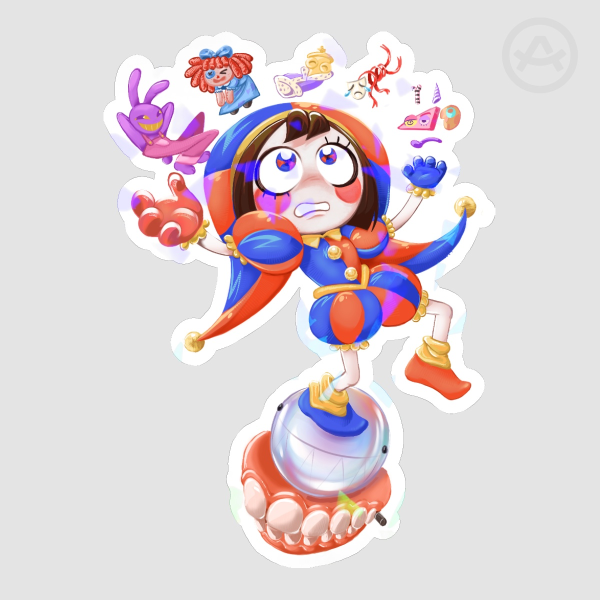 Pomni TADC Sticker