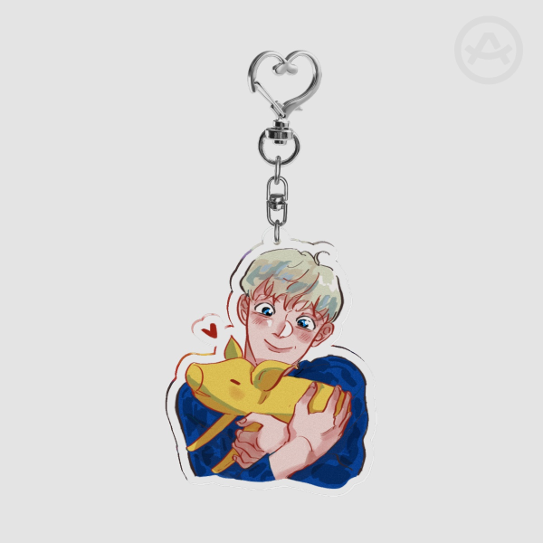 Phil Lester and the Golden Pig keychain