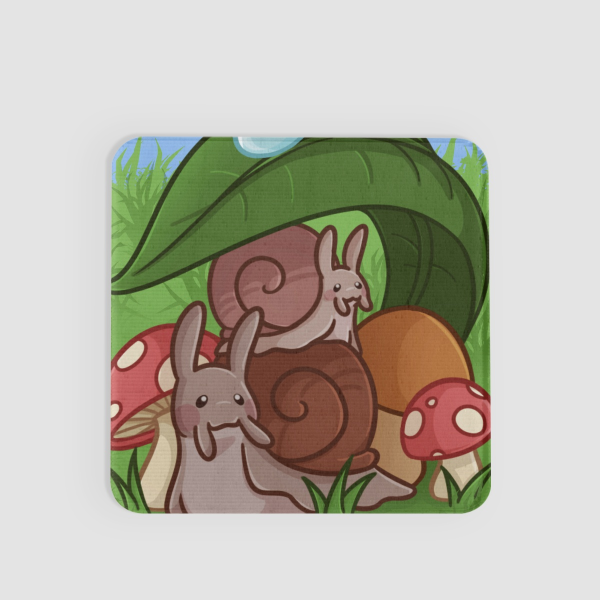 Snails in Day and Night Lenticular Sticker