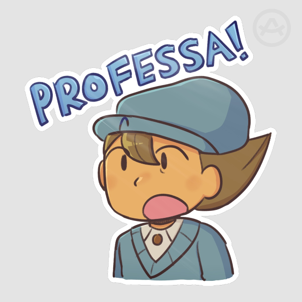 [Professor Layton] Luke Triton "PROFESSA!" Sticker