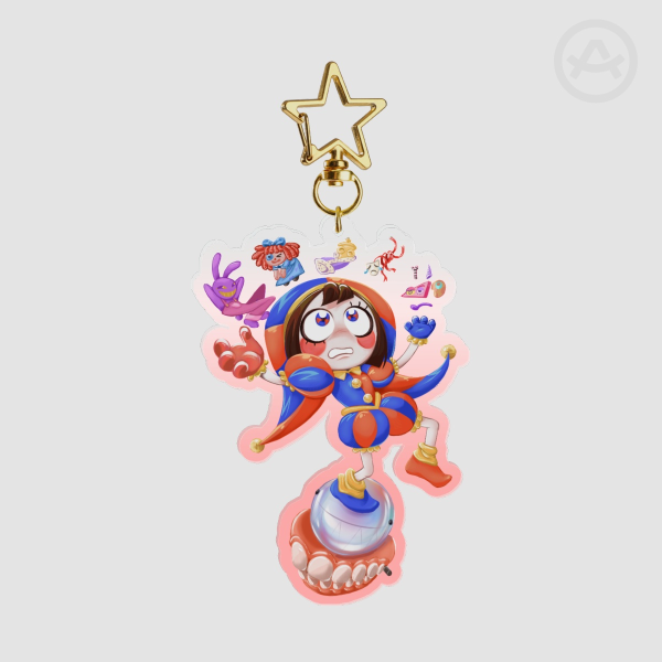 Pomni TADC Clear Acrylic Keychains