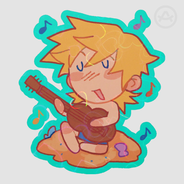 (STARDEW VALLEY) SUMMER 🌴 Sam Die Cut Sticker (2.50")