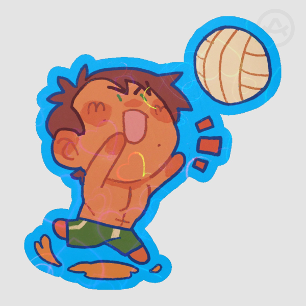 (STARDEW VALLEY) SUMMER 🌴 Alex Die Cut Sticker (2.50")