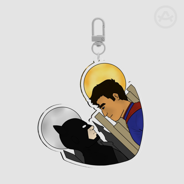 Moon and Sun Acrylic Keychains