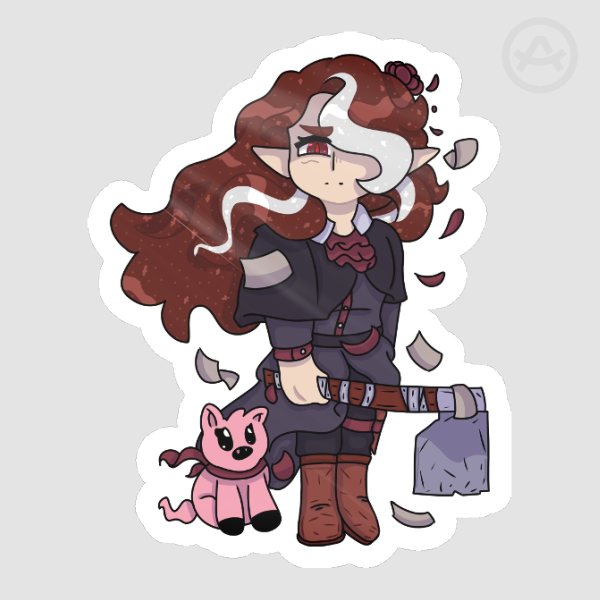 Vampires SMP Apokuna Die Cut Sticker