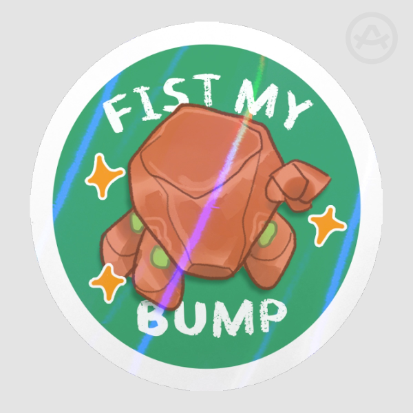 Rocky Fist My Bump Die Cut Stickers