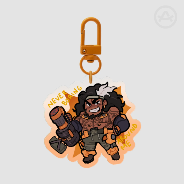 Mauga Overwatch Tank Keychain