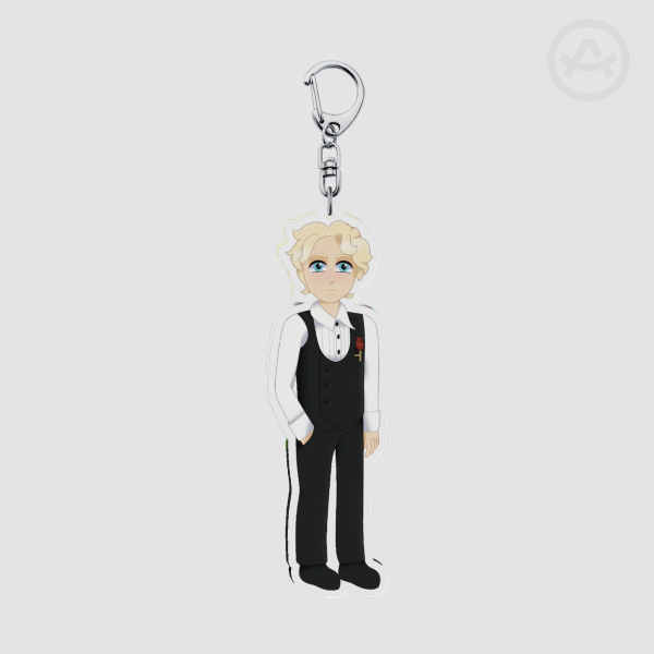 Coriolanus Snow Clear Acrylic Keychain