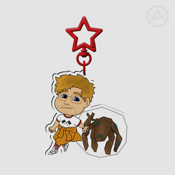 Grace and Rocky Acrylic Keychains