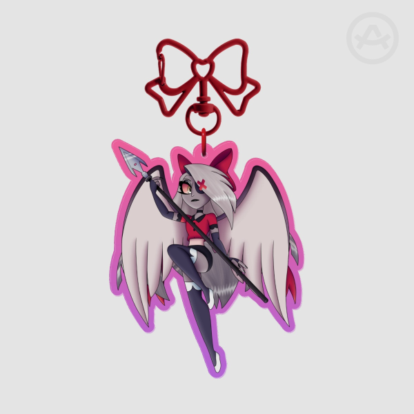 Angel of Hell - Colored Edge Acrylic Keychain