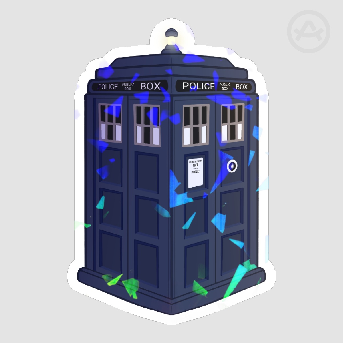 TARDIS Holografic Stickers