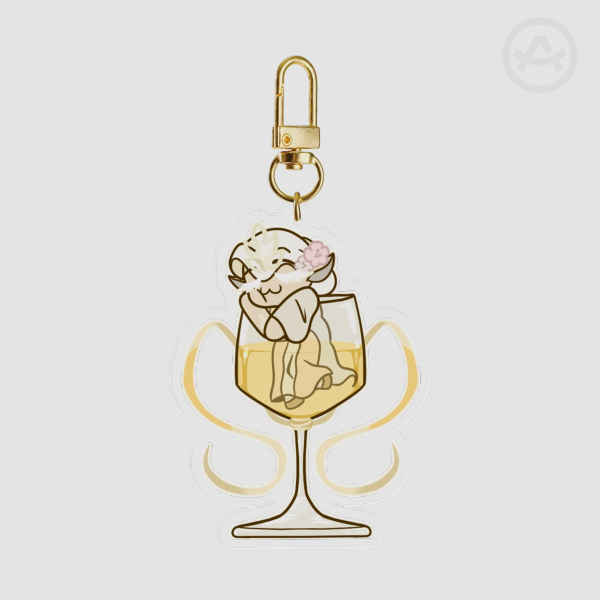 Purpose Flour Wine Keychain