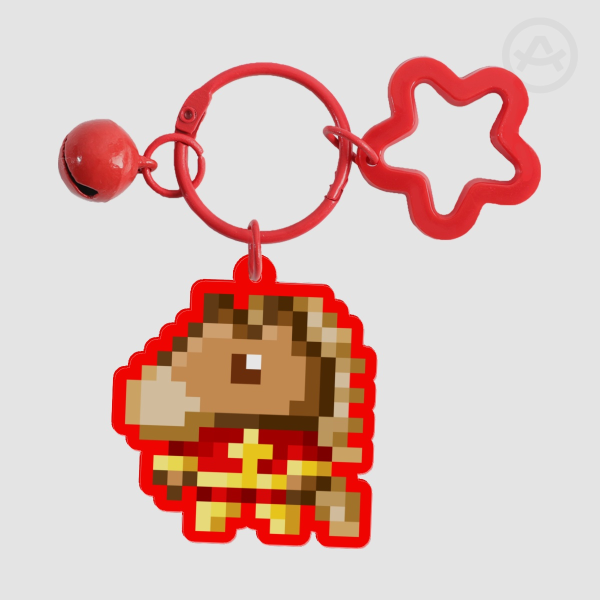 Artenine Originals - Chinese Zodiac CNY Limited Horse Pixel Sprite Keychain