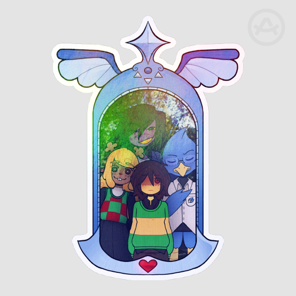 DELTARUNE Floating Mirror Sticker