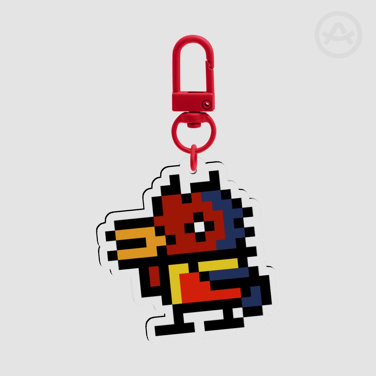 Artenine Originals - Chinese Zodiac CNY Rooster Pixel Sprite Keychain