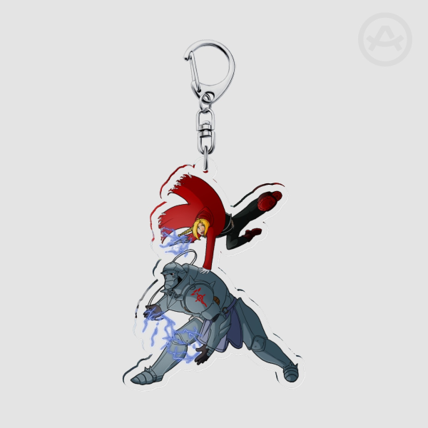 Fighting Duo - Keychain