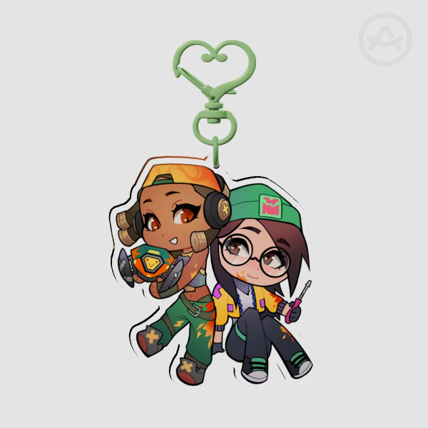 Nanobomb Valorant Clear Acrylic Keychain
