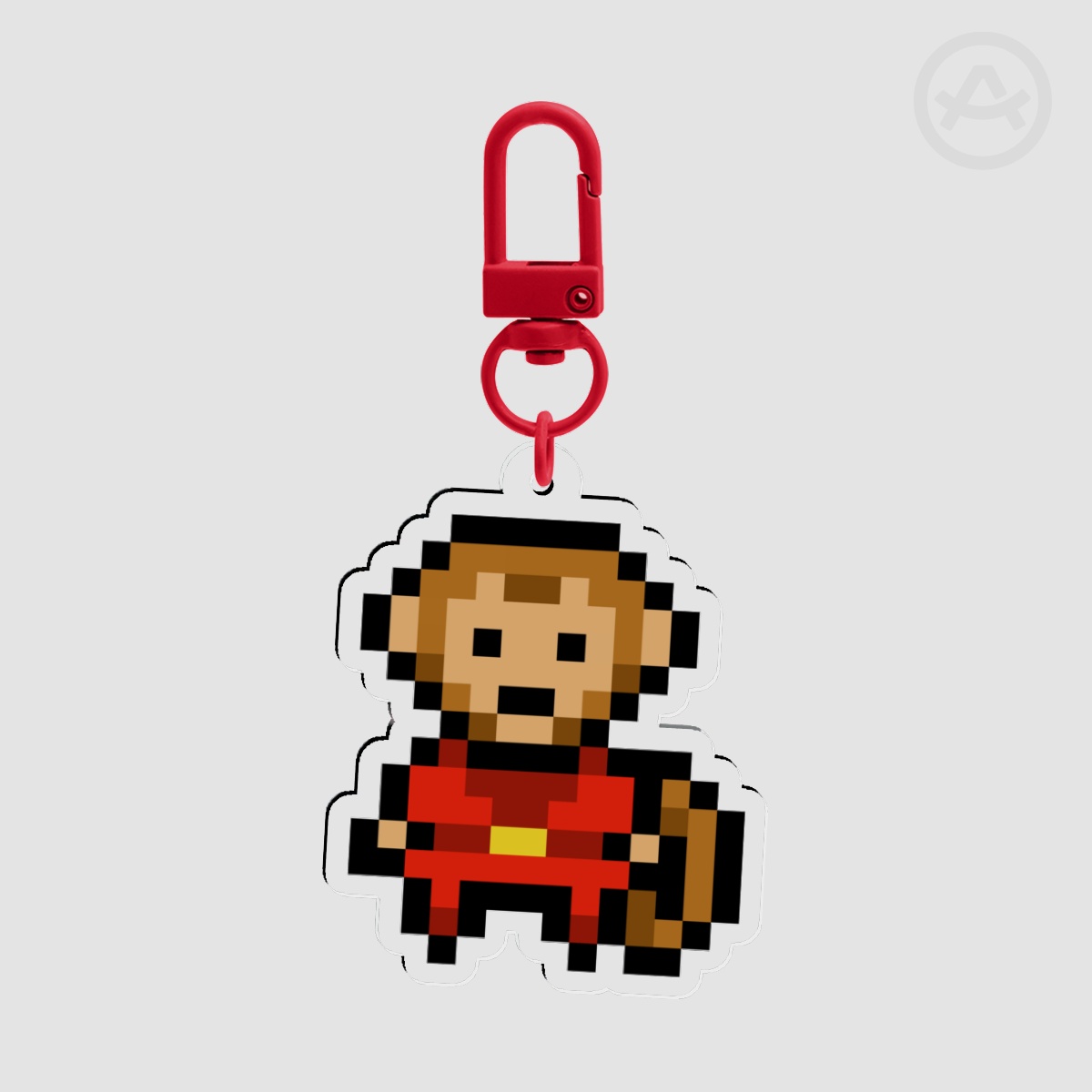 Artenine Originals - Chinese Zodiac CNY Monkey Pixel Sprite Keychain