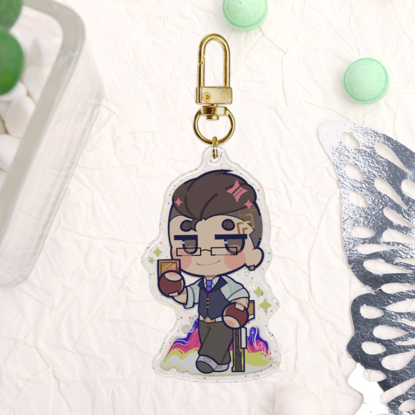 VALORANT - Chamber glitter epoxy keychain
