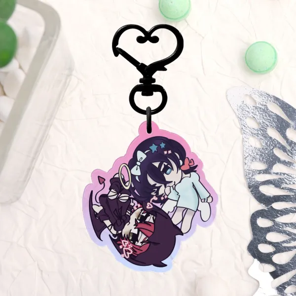 MIZI & SUA Clear Acrylic Keychain